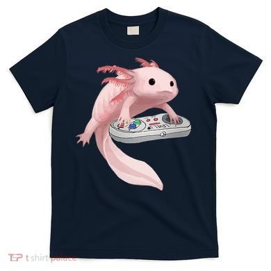 Axolotl Fish Playing Video Game Axolotl Lizard Gamers T-Shirt