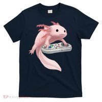 Axolotl Fish Playing Video Game Axolotl Lizard Gamers T-Shirt thumb 0