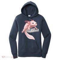 Axolotl Fish Playing Video Game Axolotl Lizard Gamers Women's Hoodie thumb 0