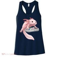 Axolotl Fish Playing Video Game Axolotl Lizard Gamers Women's Tank Top thumb 0
