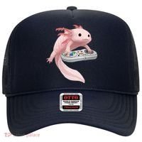 Axolotl Fish Playing Video Game Axolotl Lizard Gamers Hat thumb 0