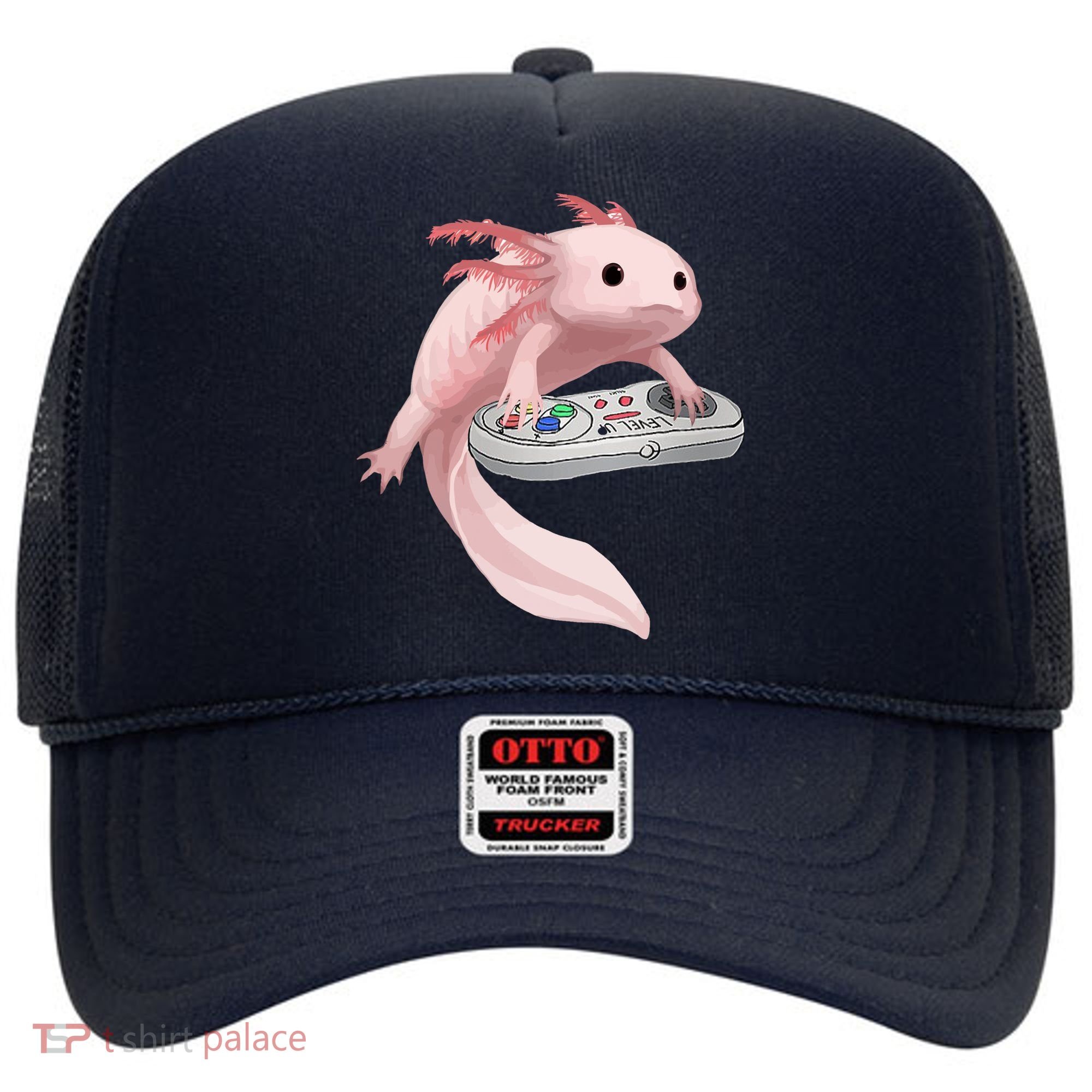 Axolotl Fish Playing Video Game Axolotl Lizard Gamers Hat
