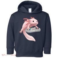 Axolotl Fish Playing Video Game Axolotl Lizard Gamers Toddler Hoodie thumb 0