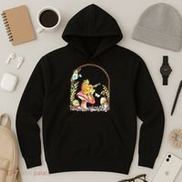 Aesthetic Frog Playing Guitar Mushroom Goblincore Hoodie thumb 3