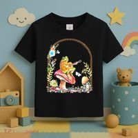 Aesthetic Frog Playing Guitar Mushroom Goblincore Toddler T-Shirt thumb 3