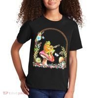 Aesthetic Frog Playing Guitar Mushroom Goblincore Kids T-Shirt thumb 2