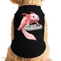Axolotl Fish Playing Video Game White-Axolotl Lizard Gamers Doggie Tank thumb 0