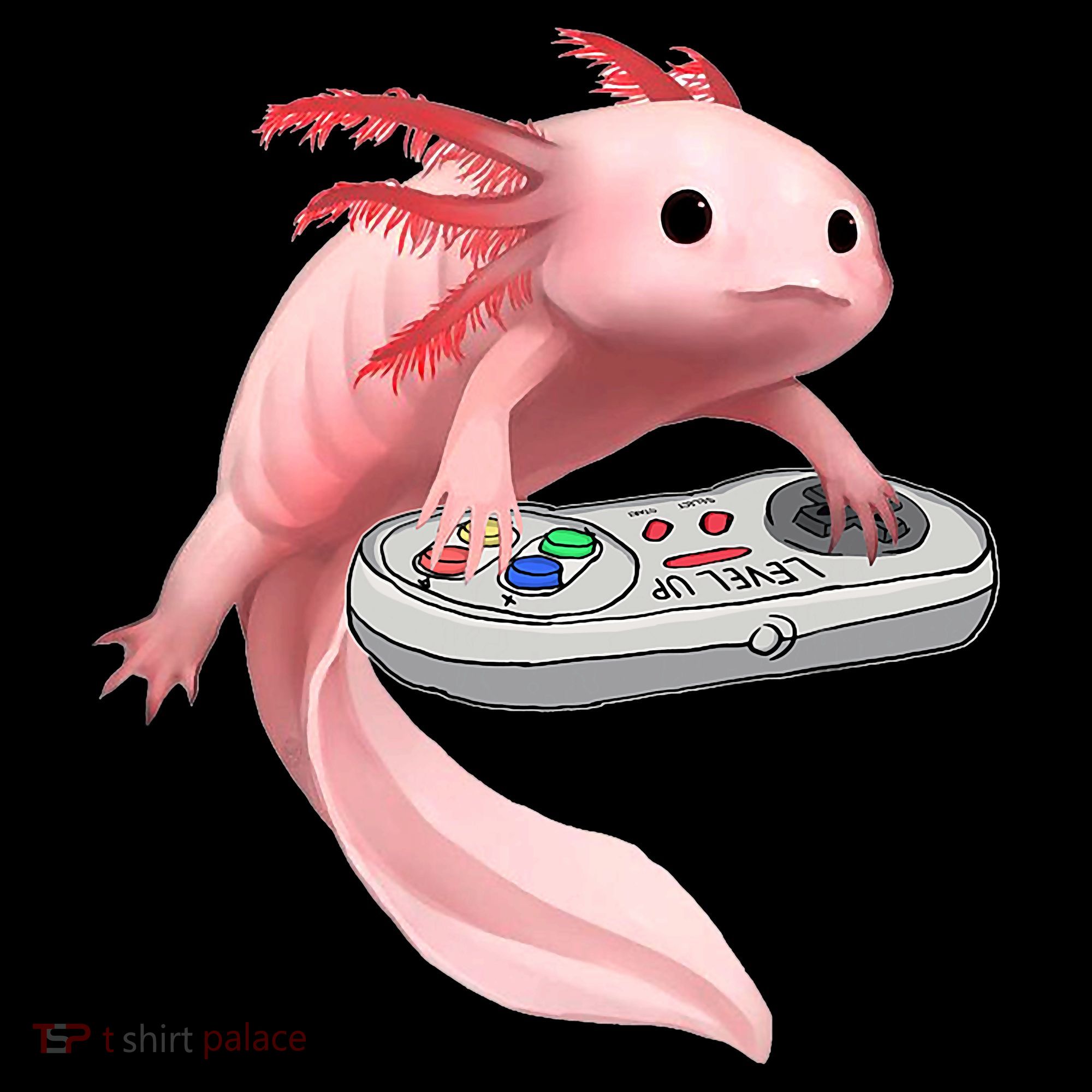 Axolotl Fish Playing Video Game White-Axolotl Lizard Gamers Coffee Mug