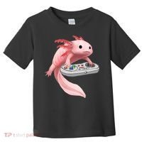 Axolotl Fish Playing Video Game White-Axolotl Lizard Gamers Toddler T-Shirt thumb 0