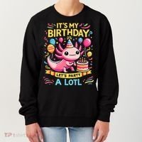 Axolotl Fun Party Kawaii Axolot Birthday Women's Sweatshirt thumb 0