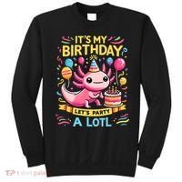 Axolotl Fun Party Kawaii Axolot Birthday Sweatshirt thumb 0