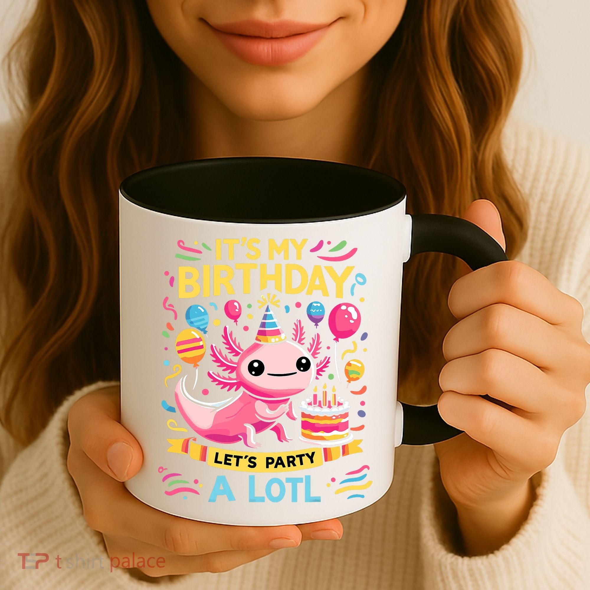 Axolotl Fun Party Kawaii Axolot Birthday Coffee Mug