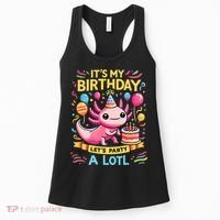 Axolotl Fun Party Kawaii Axolot Birthday Women's Tank Top thumb 0