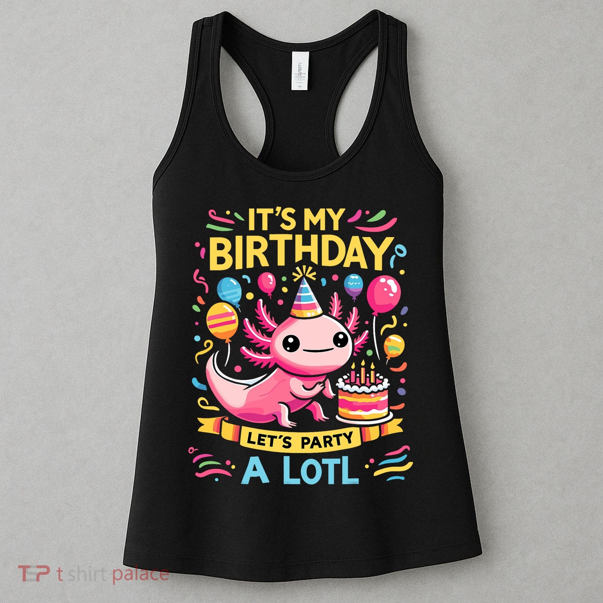 Axolotl Fun Party Kawaii Axolot Birthday Women's Tank Top