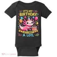 Axolotl Fun Party Kawaii Axolot Birthday Baby Bodysuit thumb 0