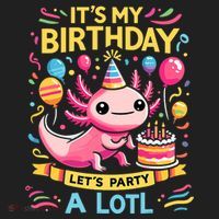 Axolotl Fun Party Kawaii Axolot Birthday Hat thumb 2