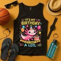 Axolotl Fun Party Kawaii Axolot Birthday Tank Top thumb 4