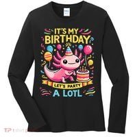 Axolotl Fun Party Kawaii Axolot Birthday Women's Long Sleeve Shirt thumb 0