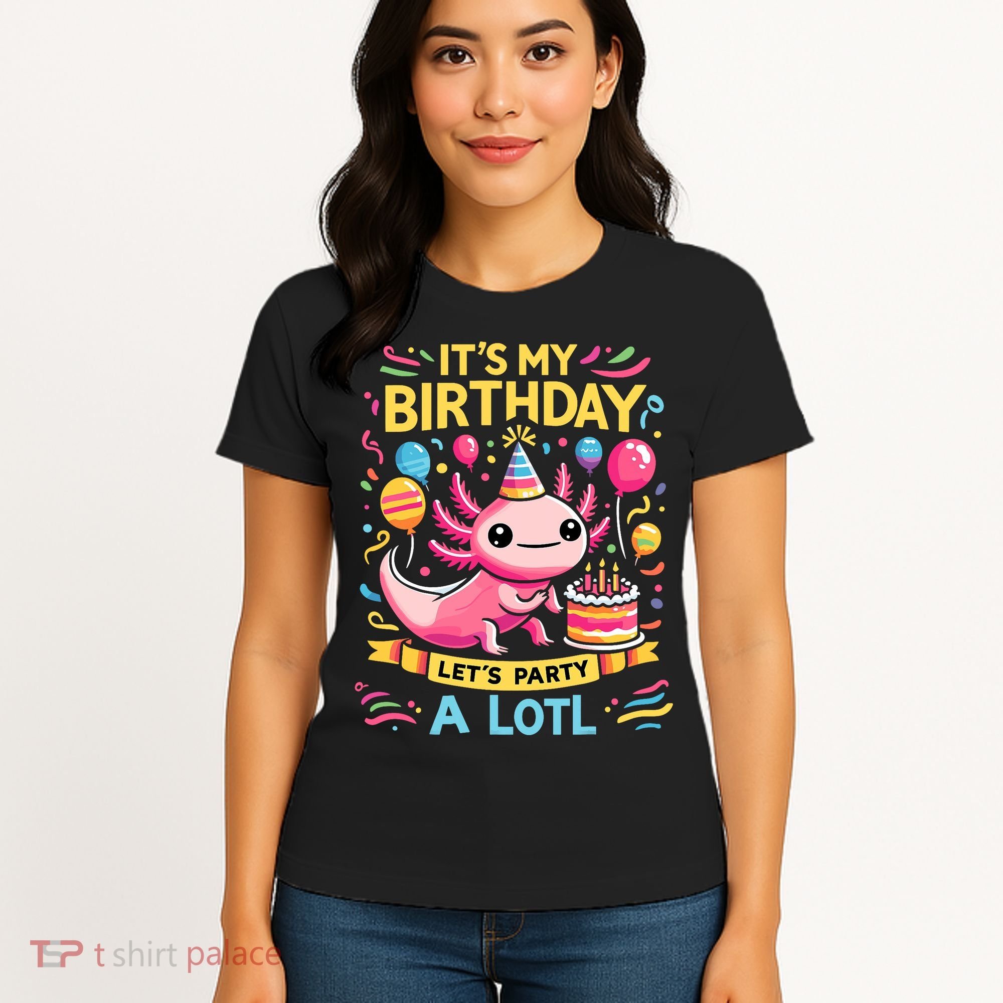 Axolotl Fun Party Kawaii Axolot Birthday Women's T-Shirt