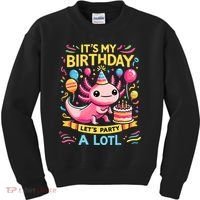 Axolotl Fun Party Kawaii Axolot Birthday Kids Sweatshirt thumb 0