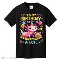 Axolotl Fun Party Kawaii Axolot Birthday Kids T-Shirt thumb 0