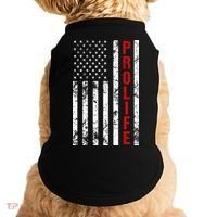 American Flag Pro Life Doggie Tank thumb 0