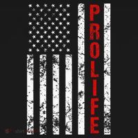 American Flag Pro Life USA-Made Doggie Bandana thumb 2