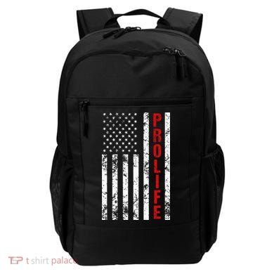 American Flag Pro Life Backpack