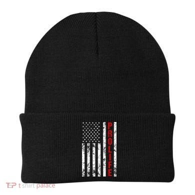 American Flag Pro Life Beanie