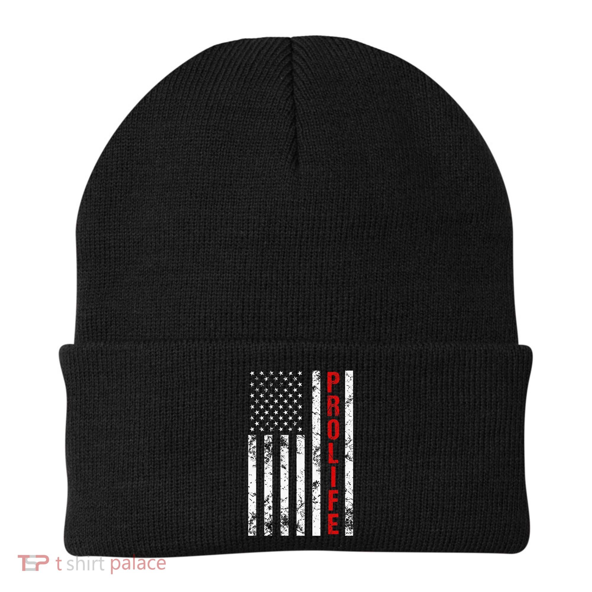 American Flag Pro Life Beanie