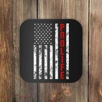 American Flag Pro Life Coaster thumb 0