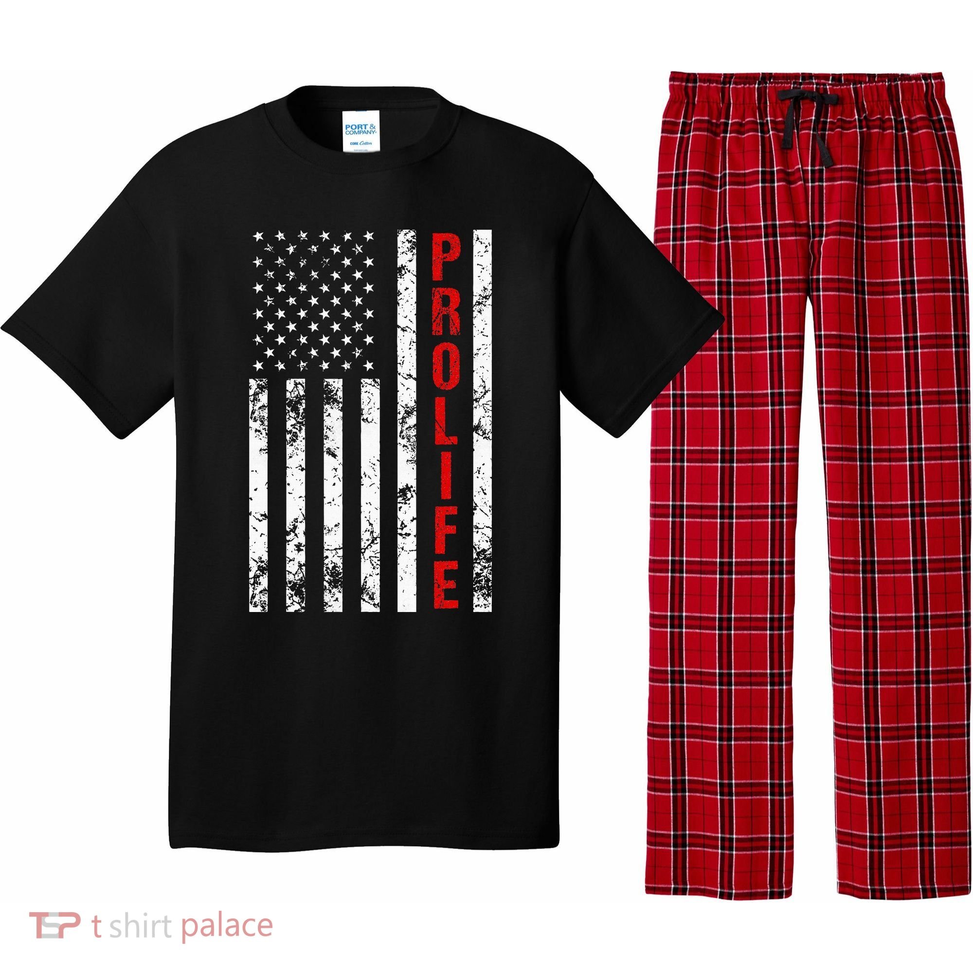 American Flag Pro Life Pajama Set