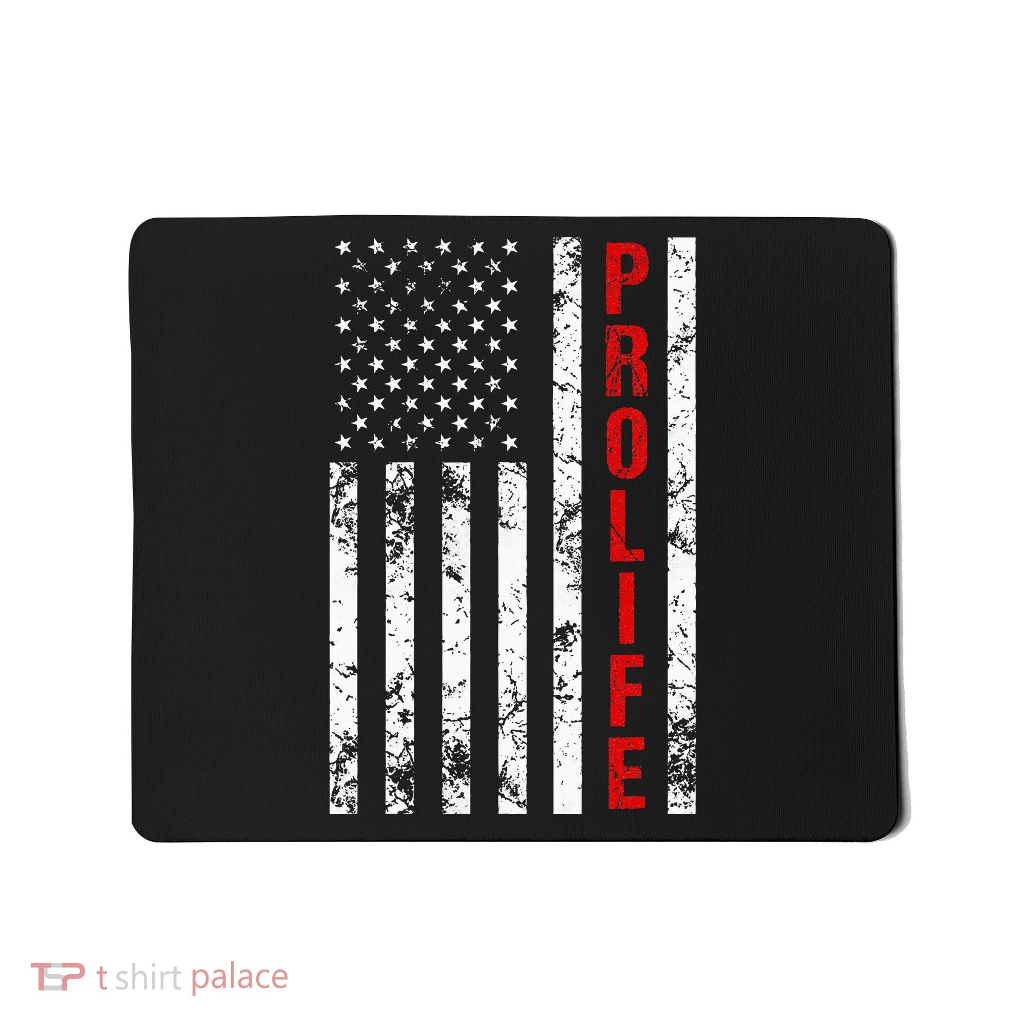 American Flag Pro Life Mousepad