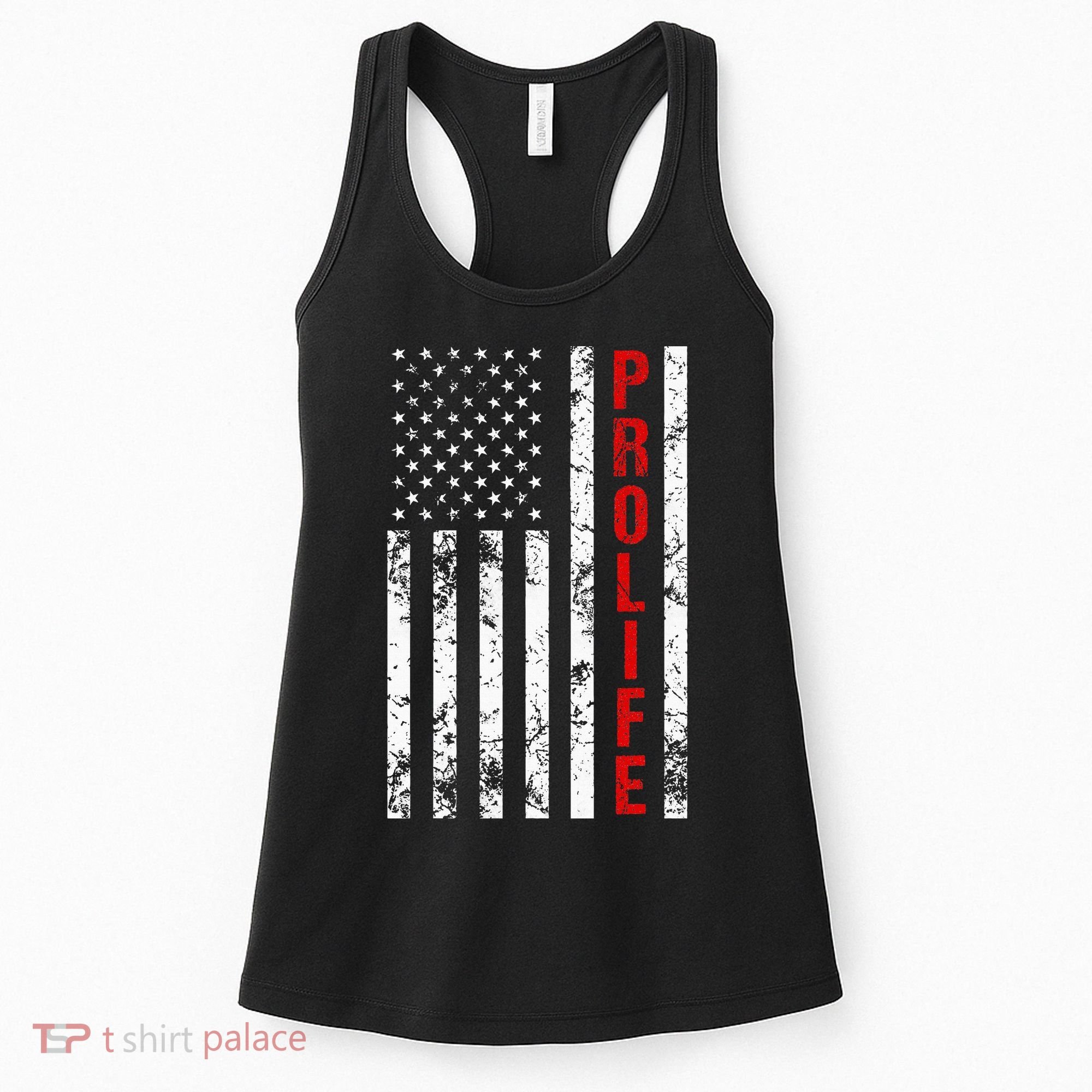 American Flag Pro Life Women's Tank Top