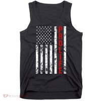 American Flag Pro Life Tank Top thumb 0