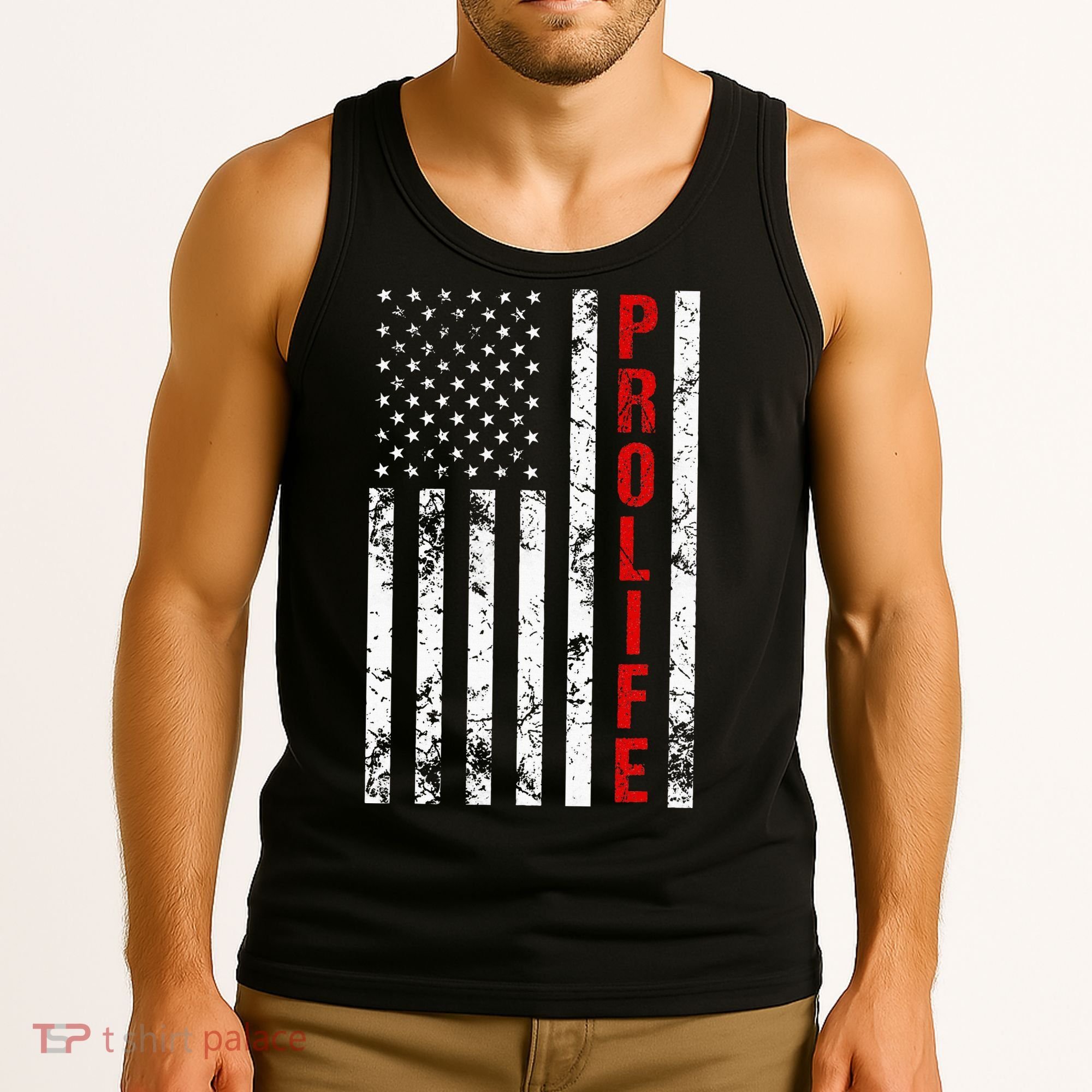 American Flag Pro Life Tank Top