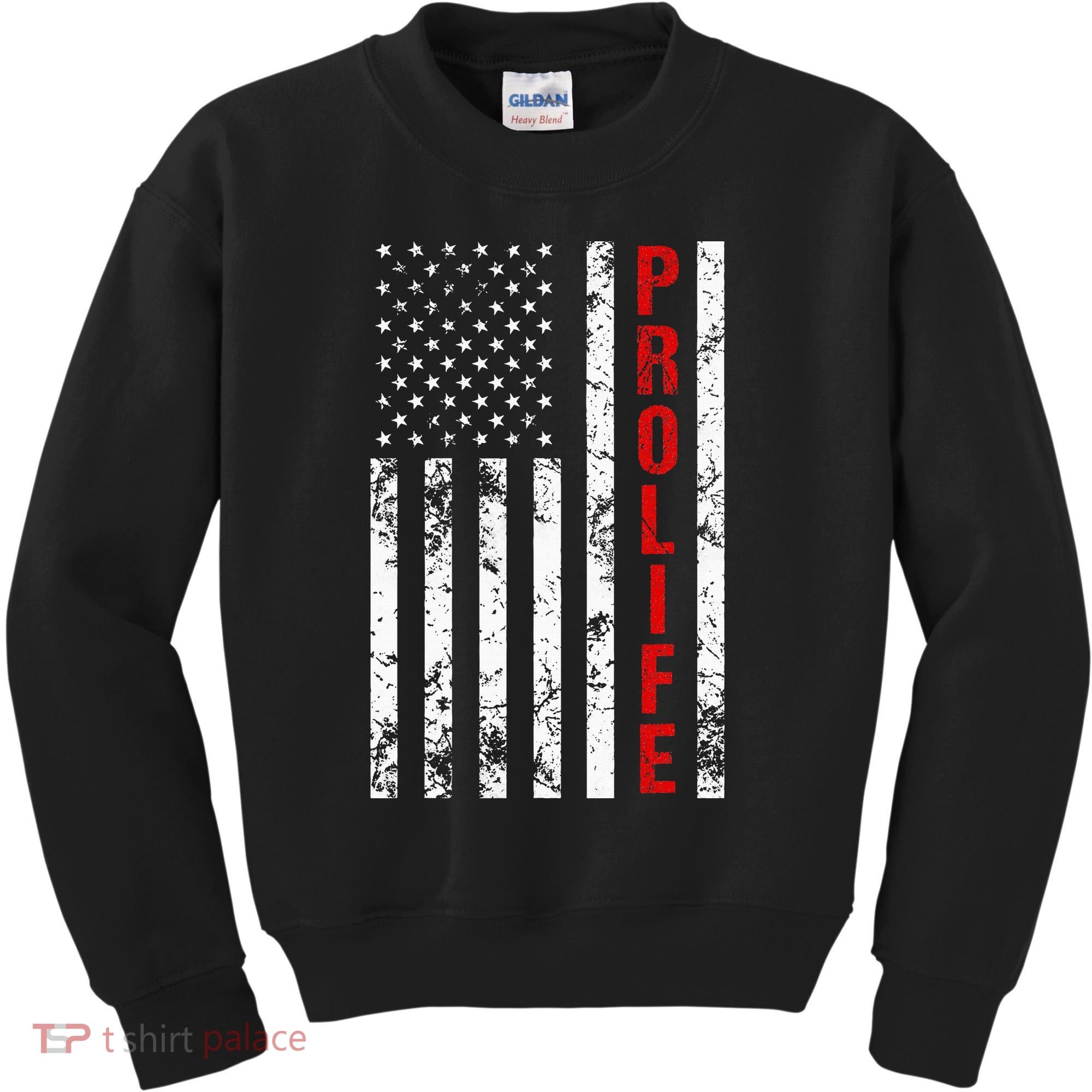 American Flag Pro Life Kids Sweatshirt