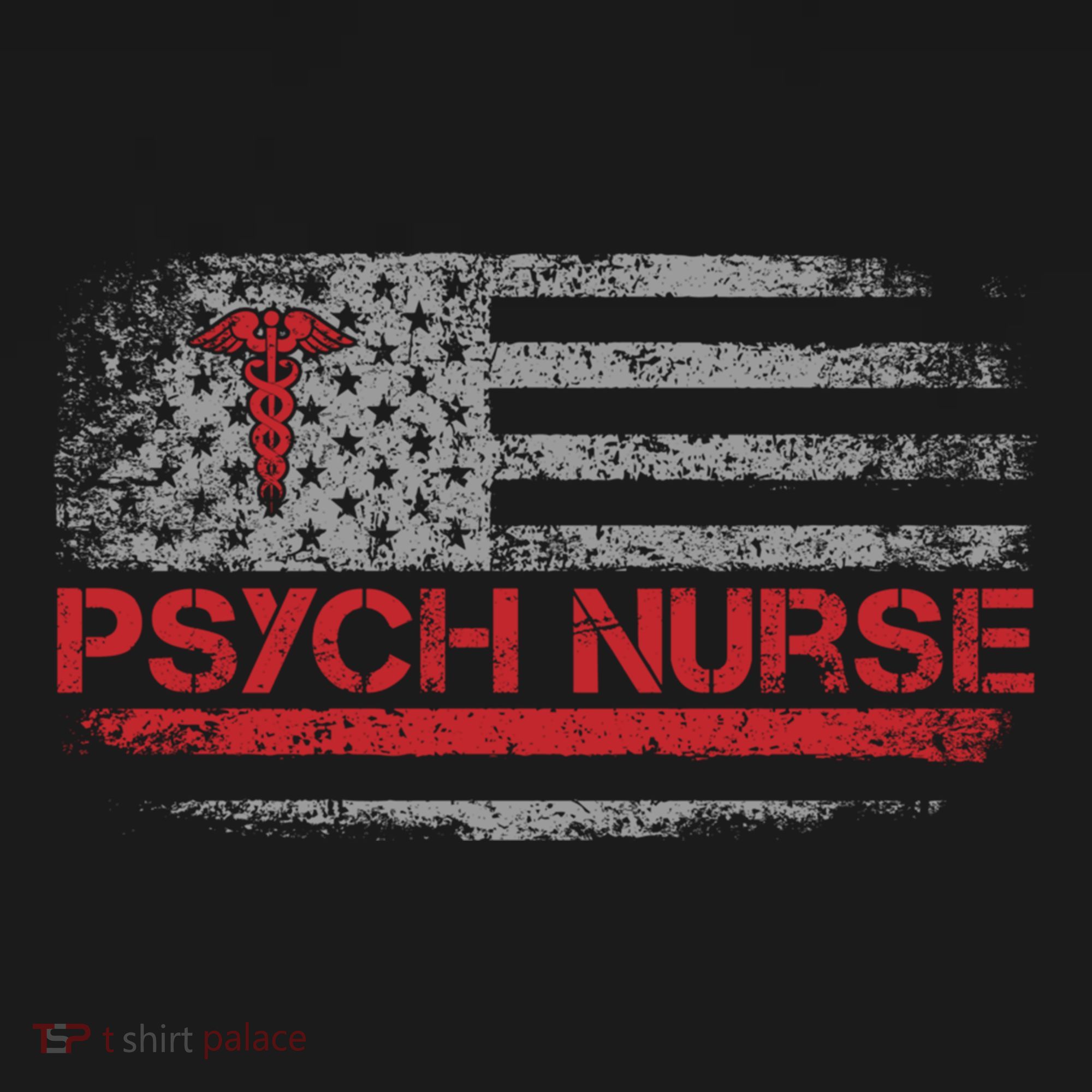 American Flag Psychiatric Nurse Rn Tal Health Psych Nurse Gift Women's Hoodie