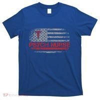 American Flag Psychiatric Nurse Rn Tal Health Psych Nurse Gift T-Shirt thumb 0