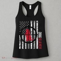 American Flag Prairie Dog Hunting Prairie Dog Slayer Women's Tank Top thumb 3