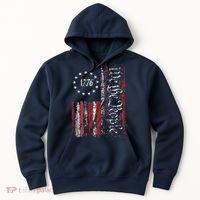 American Flag Patriotic 1776 We The People USA Hoodie thumb 0