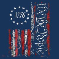 American Flag Patriotic 1776 We The People USA Hoodie thumb 2