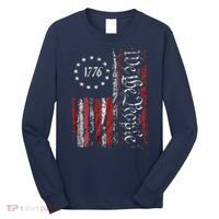 American Flag Patriotic 1776 We The People USA Long Sleeve Shirt thumb 0
