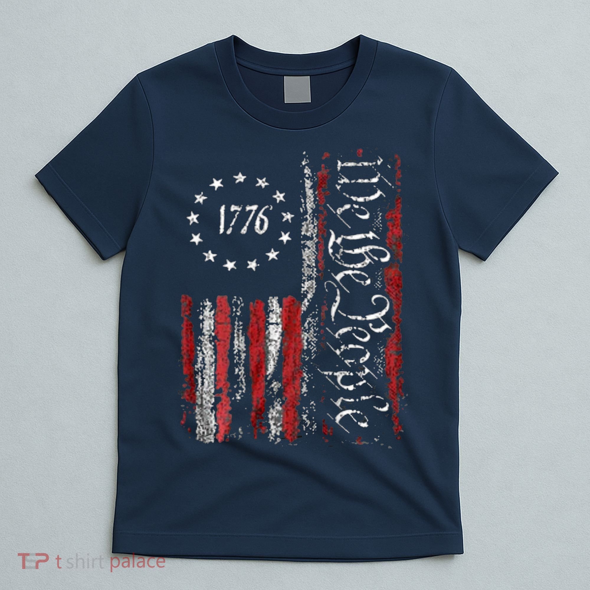 American Flag Patriotic 1776 We The People USA T-Shirt