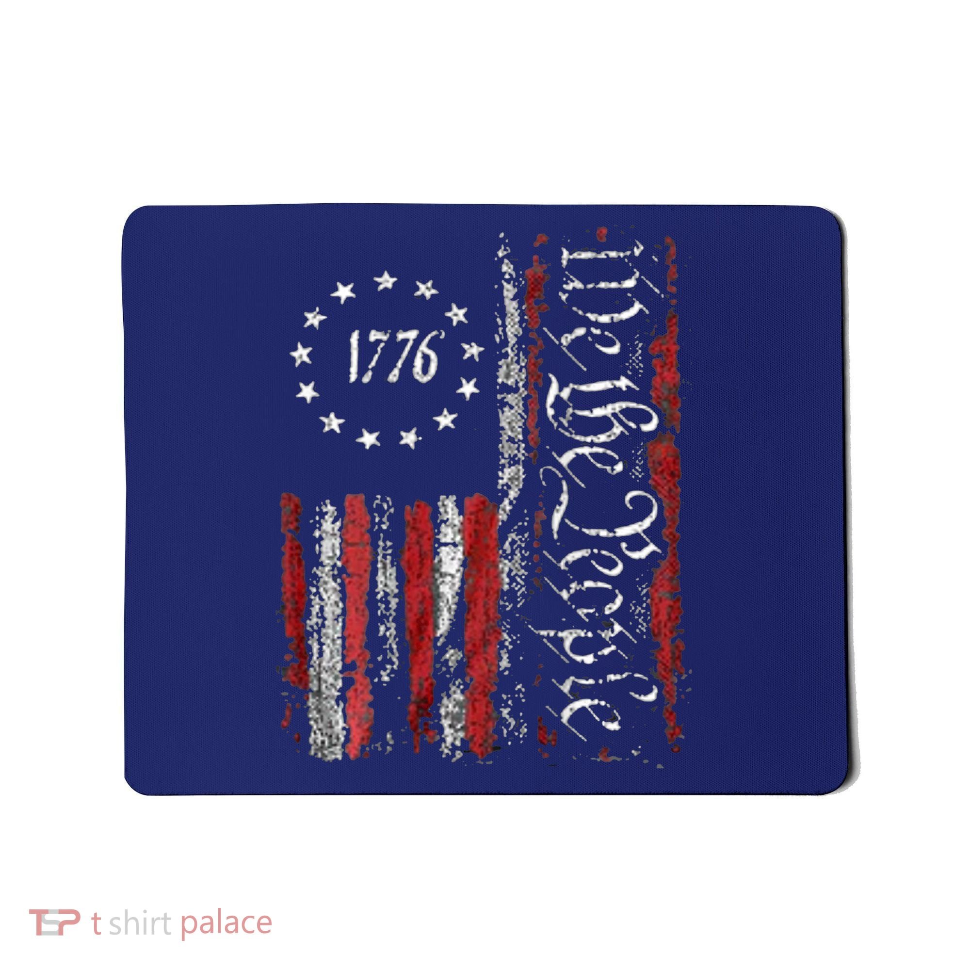 American Flag Patriotic 1776 We The People USA Mousepad