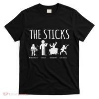 Awesome Four Person Stick Figure Band T-Shirt thumb 0