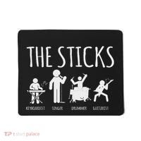 Awesome Four Person Stick Figure Band Mousepad thumb 0