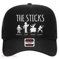 Awesome Four Person Stick Figure Band Hat thumb 0