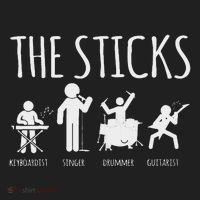 Awesome Four Person Stick Figure Band Golf Towel thumb 3
