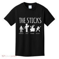 Awesome Four Person Stick Figure Band Kids T-Shirt thumb 0